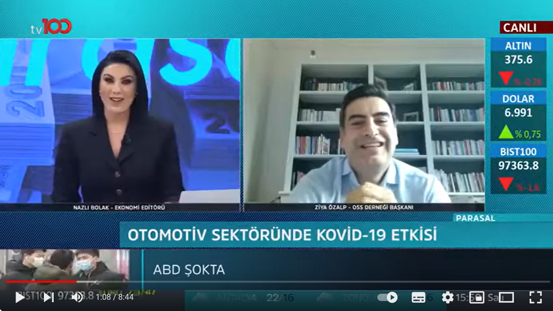 OSS Derneği Başkanı Ziya Özalp-TV100 Parasal Programı -21.04.2020