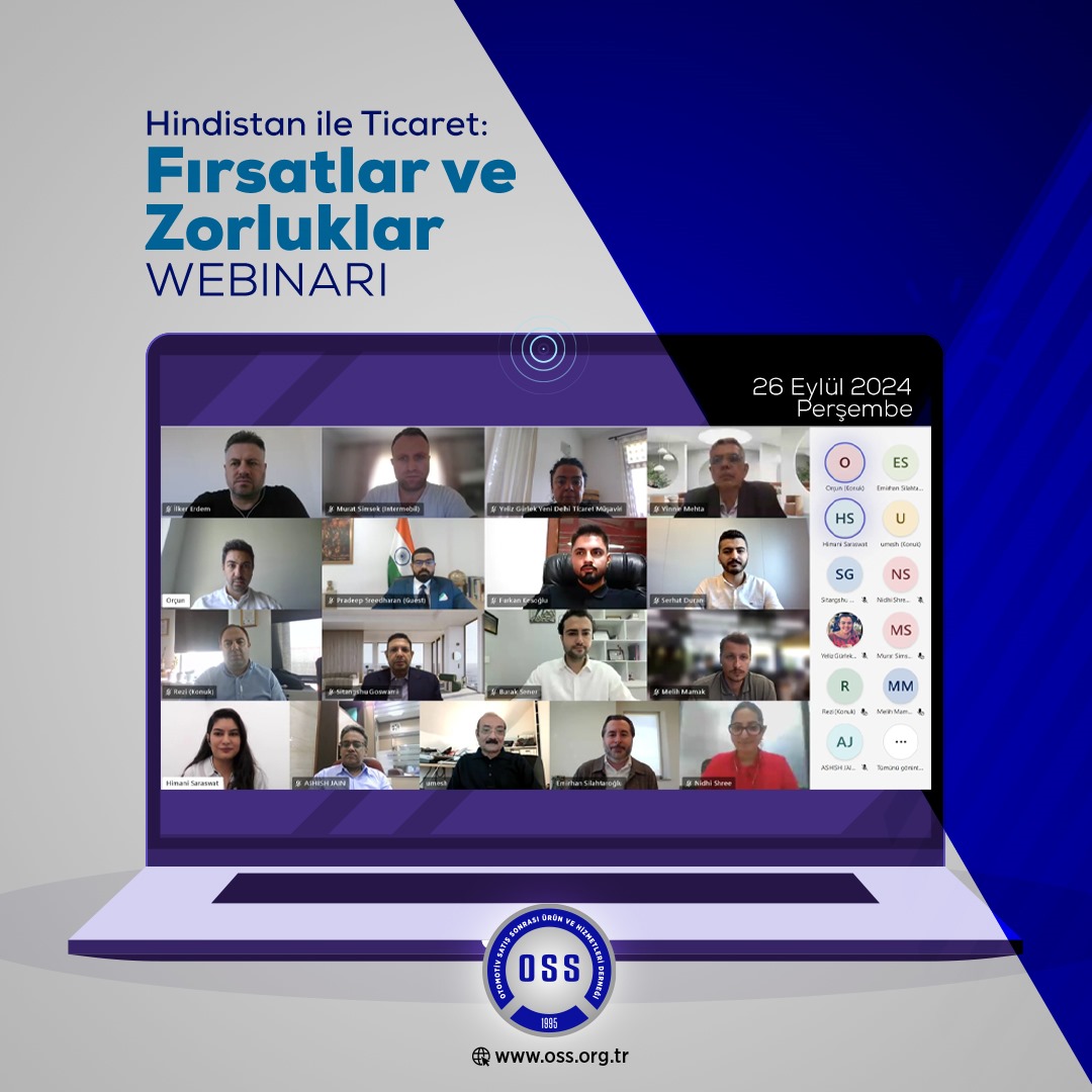 Hindistan ile Ticaret: Fırsatlar ve Zorluklar Webinarına Yoğun İlgi